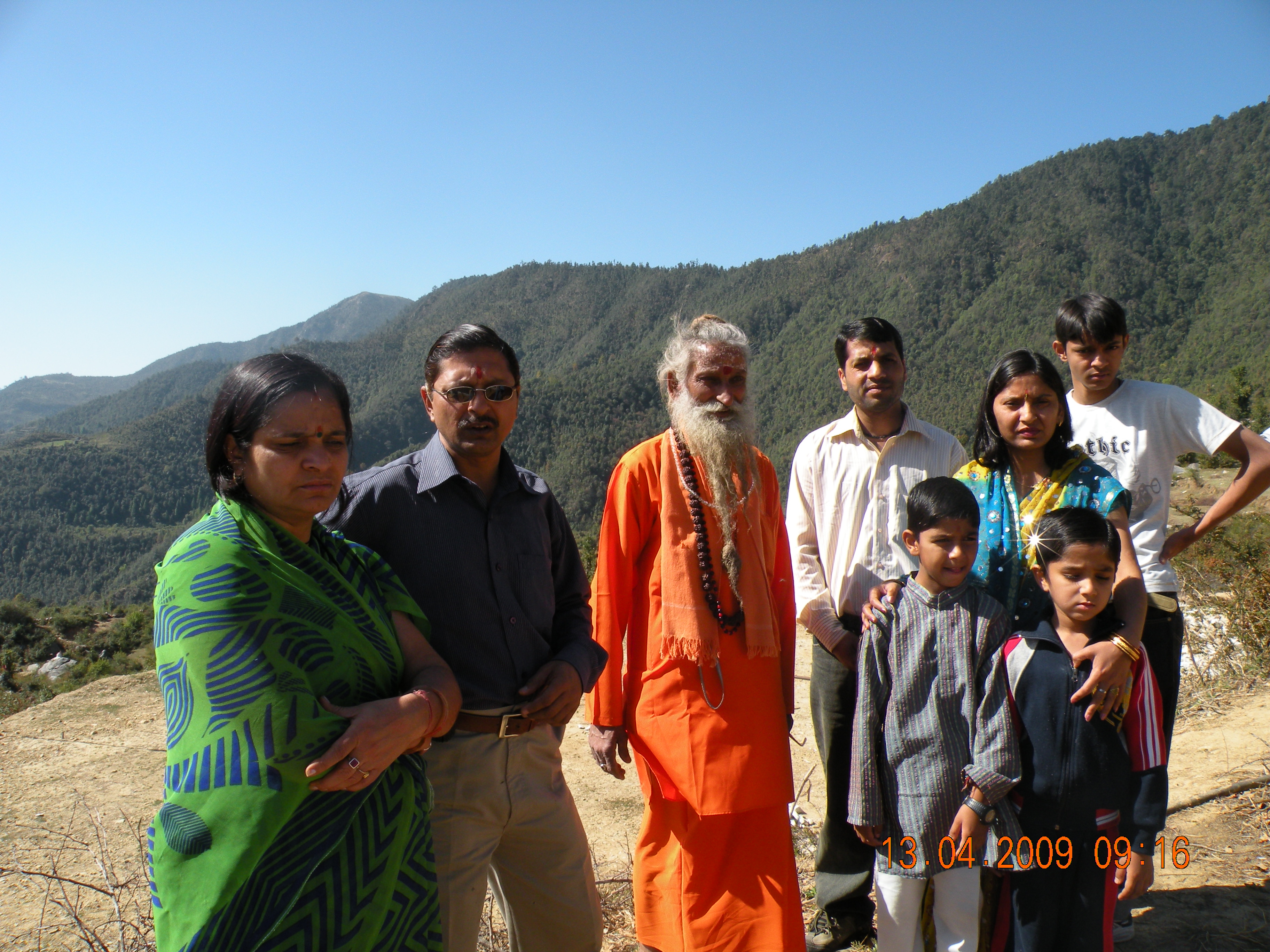 Family with Maharaj Ji